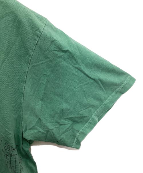 stussy（ステューシー）stussy (ステューシー) プリントTシャツ グリーン サイズ:Mの古着・服飾アイテム