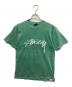 stussy（ステューシー）の古着「プリントTシャツ」｜グリーン