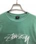 中古・古着 stussy (ステューシー) プリントTシャツ グリーン サイズ:M：4000円