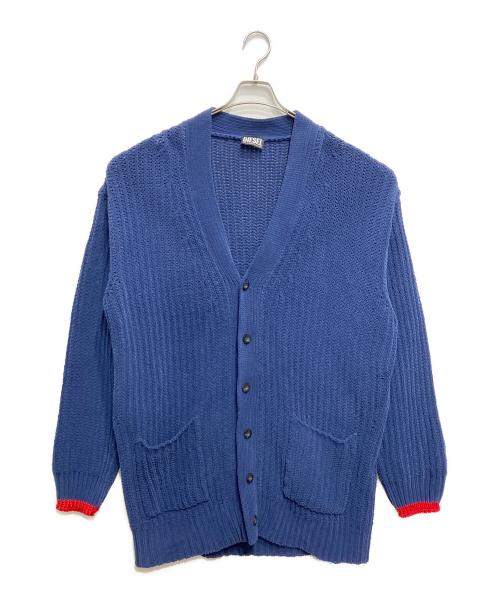DIESEL（ディーゼル）DIESEL (ディーゼル) K-MORENO モールカーディガン ブルー サイズ:Mの古着・服飾アイテム