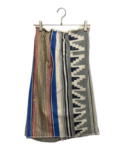 BEARDSLEY（ビアズリー）BEARDSLEY (ビアズリー) シルク混スカート ベージュ サイズ:FREEの古着・服飾アイテム