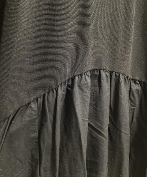 BEARDSLEY（ビアズリー）BEARDSLEY (ビアズリー) ニットコンビギャザーワンピース ブラック サイズ:1の古着・服飾アイテム