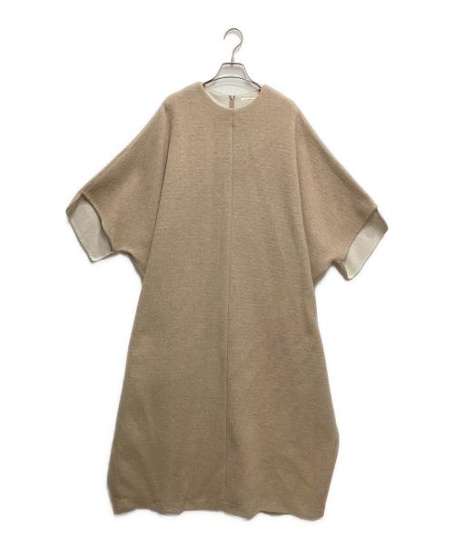 PLAIN PEOPLE（プレインピープル）PLAIN PEOPLE (プレインピープル) スキューバニットワンピース ベージュ サイズ:３の古着・服飾アイテム