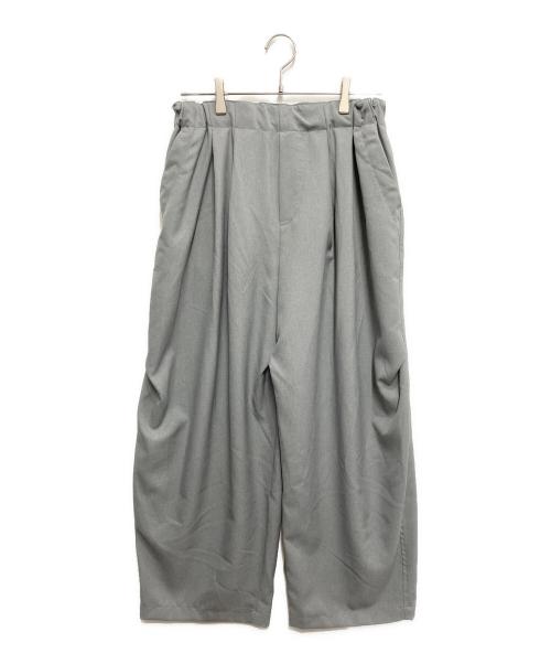 mizuiro-ind（ミズイロインド）mizuiro-ind (ミズイロインド) ワイドタックパンツ グレー サイズ:2の古着・服飾アイテム