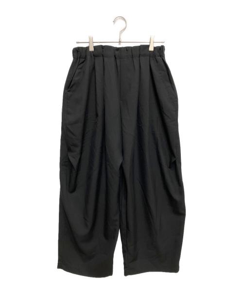 mizuiro-ind（ミズイロインド）mizuiro-ind (ミズイロインド) ワイドタックパンツ ブラック サイズ:2の古着・服飾アイテム