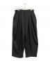 mizuiro-ind（ミズイロインド）の古着「ワイドタックパンツ」｜ブラック