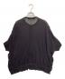 mizuiro-ind (ミズイロインド) ハイゲージクルーネックワイドカーディガン ブラック サイズ:不明：6000円