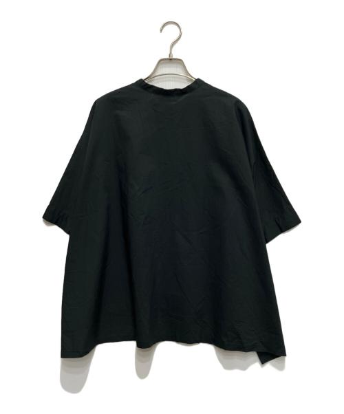 mizuiro-ind（ミズイロインド）mizuiro-ind (ミズイロインド) バンドカラーコクーンシャツ ブラック サイズ:不明の古着・服飾アイテム