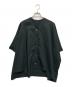 mizuiro-ind（ミズイロインド）の古着「バンドカラーコクーンシャツ」｜ブラック