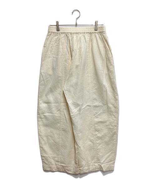 PLAIN PEOPLE（プレインピープル）PLAIN PEOPLE (プレインピープル) ダブルガーゼカーブパンツ アイボリー サイズ:4の古着・服飾アイテム