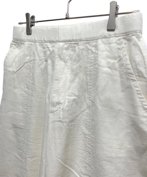 PLAIN PEOPLE（プレインピープル）PLAIN PEOPLE (プレインピープル) ダブルガーゼカーブパンツ アイボリー サイズ:4の古着・服飾アイテム