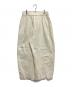 PLAIN PEOPLE (プレインピープル) ダブルガーゼカーブパンツ アイボリー サイズ:4：6000円