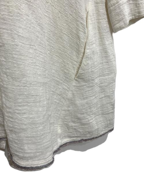 BEARDSLEY（ビアズリー）BEARDSLEY (ビアズリー) リネンシャツ ホワイト サイズ:freeの古着・服飾アイテム