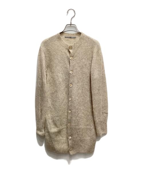 45R（フォーティファイブ・アール）45R (フォーティファイブ・アール) アルパカニットカーディガン ベージュ サイズ:2の古着・服飾アイテム