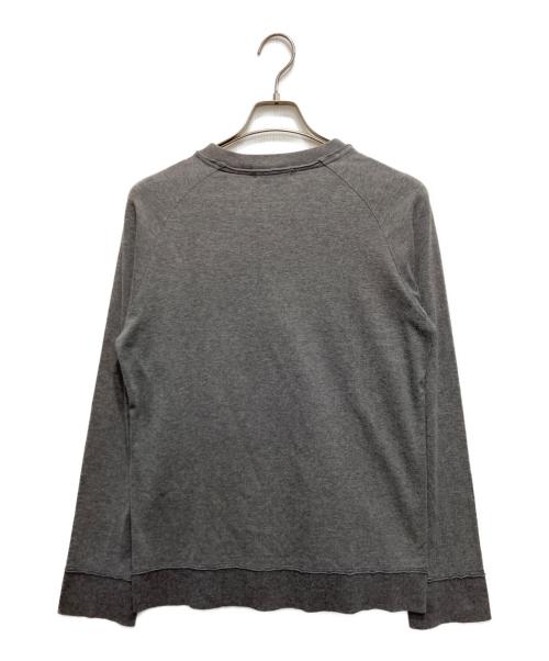 BURBERRY BLACK LABEL（バーバリーブラックレーベル）BURBERRY BLACK LABEL (バーバリーブラックレーベル) ヘンリーネックカットソー グレー サイズ:2の古着・服飾アイテム