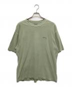 stussyステューシー）の古着「ロゴプリントTシャツ」｜グリーン