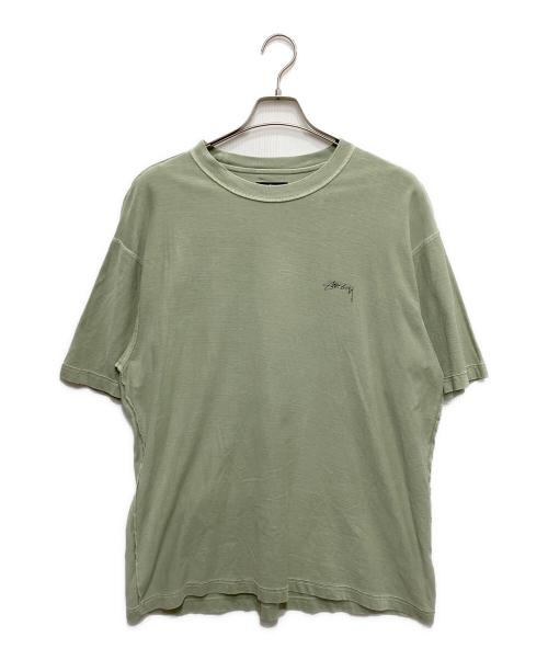 stussy（ステューシー）stussy (ステューシー) ロゴプリントTシャツ グリーン サイズ:Lの古着・服飾アイテム