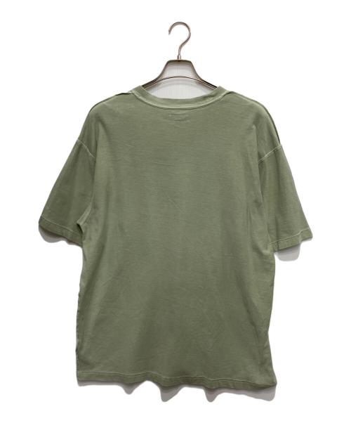 stussy（ステューシー）stussy (ステューシー) ロゴプリントTシャツ グリーン サイズ:Lの古着・服飾アイテム