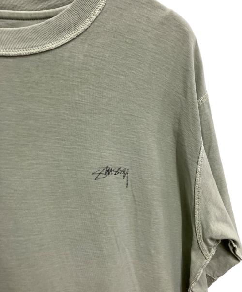 stussy（ステューシー）stussy (ステューシー) ロゴプリントTシャツ グリーン サイズ:Lの古着・服飾アイテム