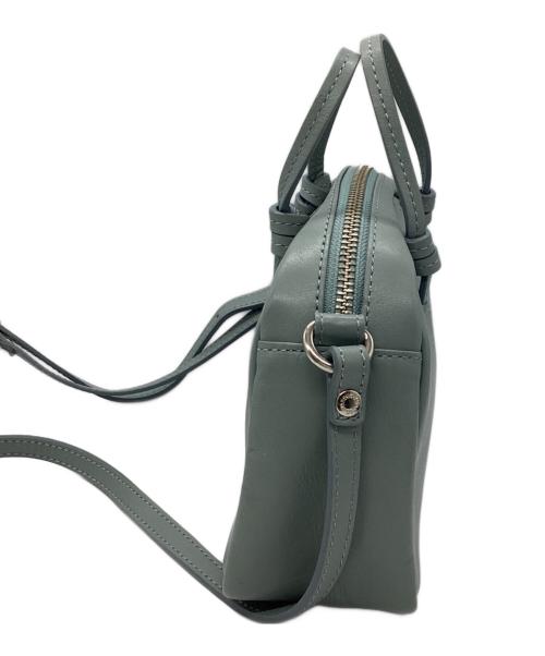 russet（ラシット）russet (ラシット) レザーミニショルダーバッグ ブルーの古着・服飾アイテム