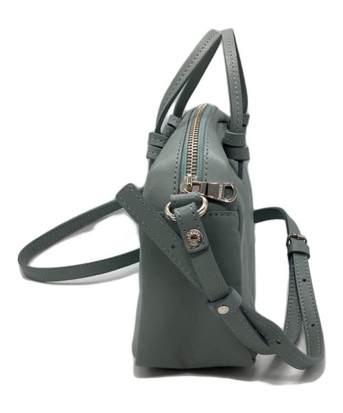 russet（ラシット）russet (ラシット) レザーミニショルダーバッグ ブルーの古着・服飾アイテム