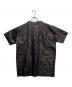THE CRIMIE (ザ クライミー) LEATHER HENRLY NECK SHIRT ブラック サイズ:XXL：10000円