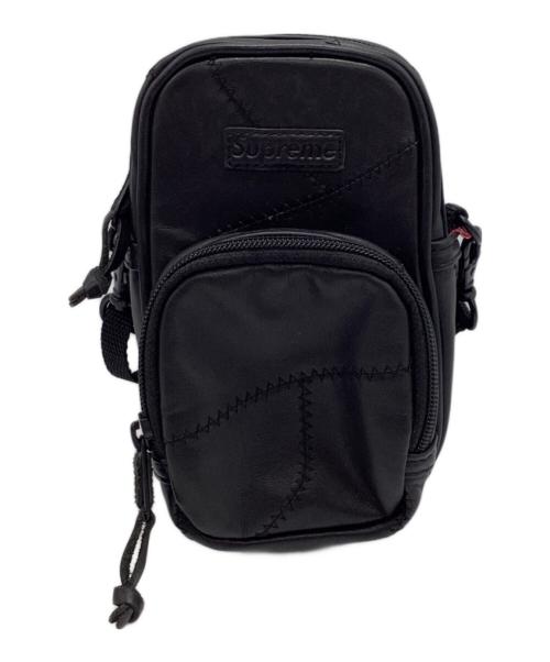 SUPREME（シュプリーム）SUPREME (シュプリーム) Patchwork Leather Small Shoulder Bag ブラックの古着・服飾アイテム