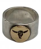 Tady & Kingタディアンドキング）の古着「K18ロングホーン平打ちリング」｜シルバー×ゴールド