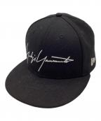 New Era×Yohji Yamamoto pour hommeニューエラ×ヨウジヤマモト プールオム）の古着「ロゴキャップ」｜ブラック