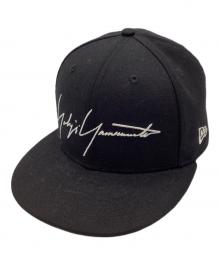 New Era×Yohji Yamamoto pour homme（ニューエラ×ヨウジヤマモト プールオム）の古着「ロゴキャップ」｜ブラック
