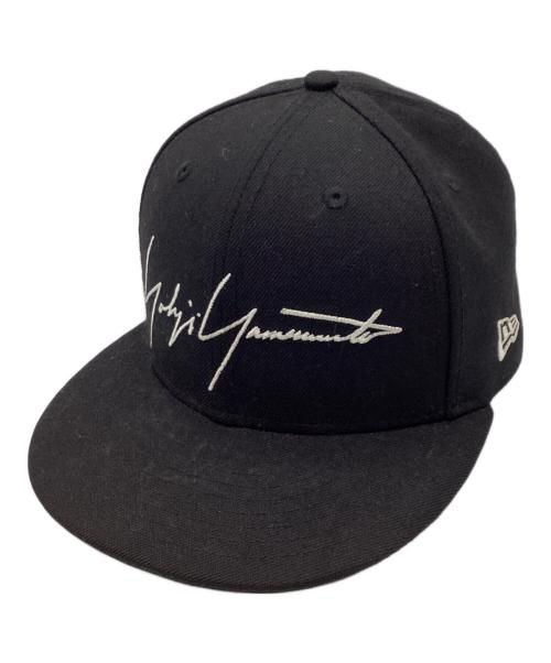 New Era（ニューエラ）New Era (ニューエラ) Yohji Yamamoto pour homme (ヨウジヤマモト プールオム) ロゴキャップ ブラックの古着・服飾アイテム