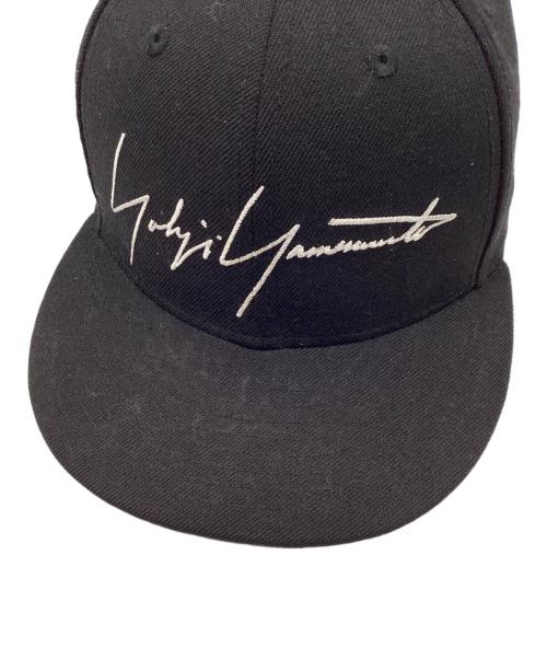 New Era（ニューエラ）New Era (ニューエラ) Yohji Yamamoto pour homme (ヨウジヤマモト プールオム) ロゴキャップ ブラックの古着・服飾アイテム