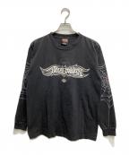 HARLEY-DAVIDSONハーレーダビッドソン）の古着「スパイダー両面プリントカットソー」｜グレー