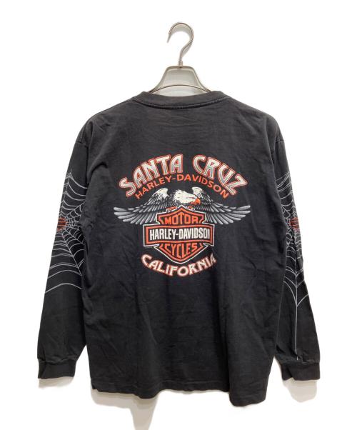 HARLEY-DAVIDSON（ハーレーダビッドソン）HARLEY-DAVIDSON (ハーレーダビッドソン) スパイダー両面プリントカットソー グレー サイズ:Lの古着・服飾アイテム
