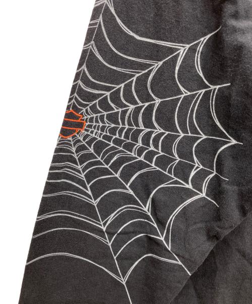 HARLEY-DAVIDSON（ハーレーダビッドソン）HARLEY-DAVIDSON (ハーレーダビッドソン) スパイダー両面プリントカットソー グレー サイズ:Lの古着・服飾アイテム