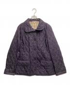 BURBERRY LONDONバーバリーロンドン）の古着「裏ノヴァチェックキルティングジャケット」｜パープル