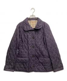 BURBERRY LONDON（バーバリーロンドン）の古着「裏ノヴァチェックキルティングジャケット」｜パープル