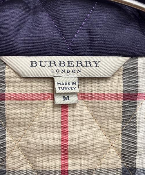 BURBERRY LONDON（バーバリーロンドン）BURBERRY LONDON (バーバリーロンドン) 裏ノヴァチェックキルティングジャケット パープル サイズ:Mの古着・服飾アイテム
