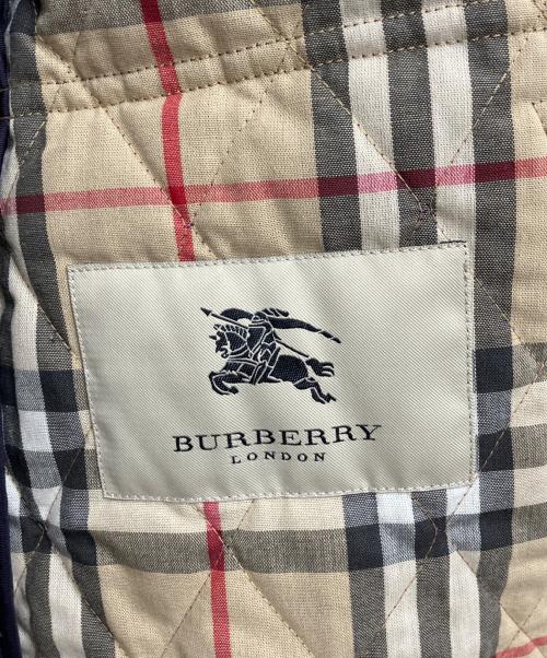BURBERRY LONDON（バーバリーロンドン）BURBERRY LONDON (バーバリーロンドン) 裏ノヴァチェックキルティングジャケット パープル サイズ:Mの古着・服飾アイテム