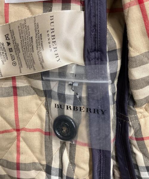 BURBERRY LONDON（バーバリーロンドン）BURBERRY LONDON (バーバリーロンドン) 裏ノヴァチェックキルティングジャケット パープル サイズ:Mの古着・服飾アイテム