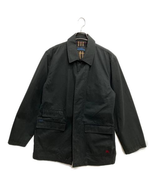 BURBERRY BLUE LABEL（バーバリーロンドンブルーレーベル）BURBERRY BLUE LABEL (バーバリーロンドンブルーレーベル) ステンカラーコート ブラック サイズ:Lの古着・服飾アイテム