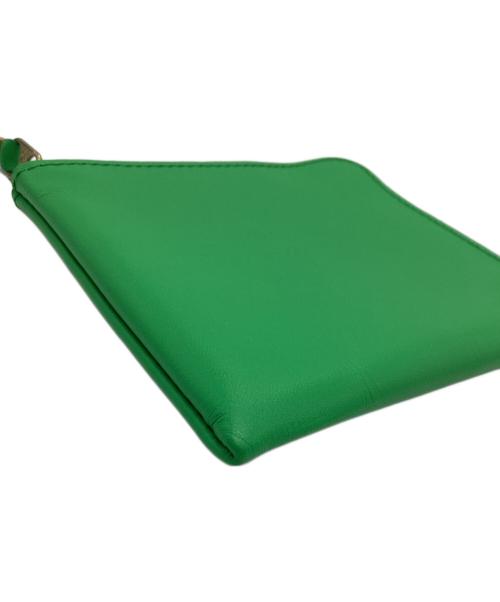 COMME des GARCONS（コムデギャルソン）COMME des GARCONS (コムデギャルソン) ラウンドファスナー財布 黄緑の古着・服飾アイテム