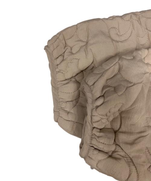 Eaphi（エフィ）Eaphi (エフィ) leaf pattern quilting coat/キルティングジャケット ベージュ サイズ:Fの古着・服飾アイテム