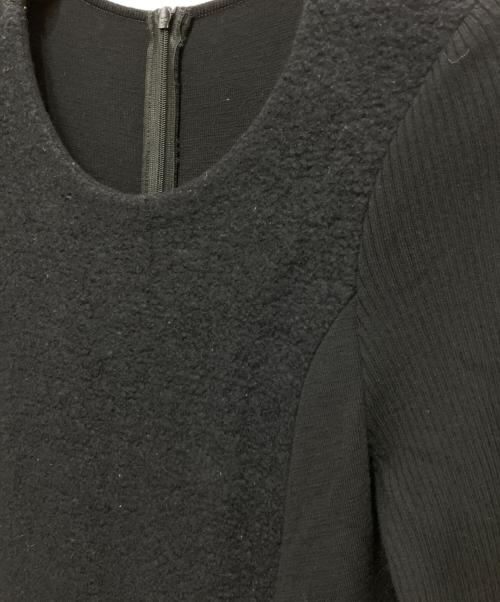 FOXEY（フォクシー）FOXEY (フォクシー) フロント切替ニットワンピース ブラック サイズ:40の古着・服飾アイテム