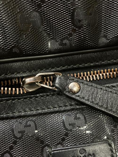 GUCCI（グッチ）GUCCI (グッチ) GGスプリームウエストバッグ ブラックの古着・服飾アイテム