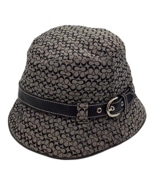 COACH（コーチ）COACH (コーチ) シグネチャーバケットハット グレー サイズ:MLの古着・服飾アイテム