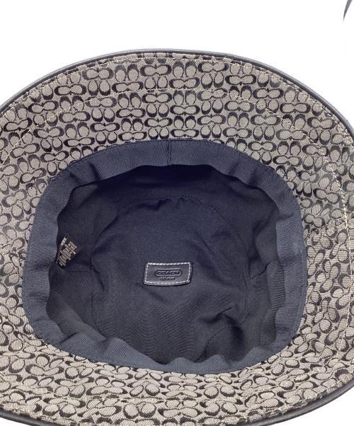 COACH（コーチ）COACH (コーチ) シグネチャーバケットハット グレー サイズ:MLの古着・服飾アイテム