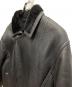 中古・古着 US SHEEPSKIN (USシープスキン) ムートンライダースジャケット ブラウン サイズ:L：15000円