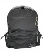 ARMANI EXCHANGEアルマーニ エクスチェンジ）の古着「A|Xロゴ サイドドロストポケット 多機能バックパック」｜ブラック