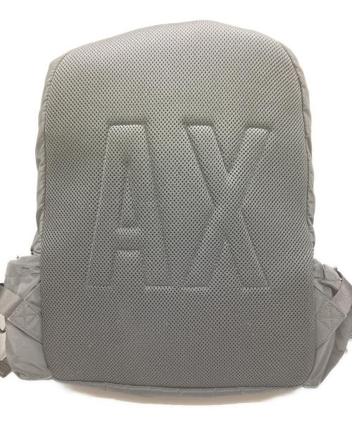 ARMANI EXCHANGE（アルマーニ エクスチェンジ）ARMANI EXCHANGE (アルマーニ エクスチェンジ) A|Xロゴ サイドドロストポケット 多機能バックパック ブラックの古着・服飾アイテム